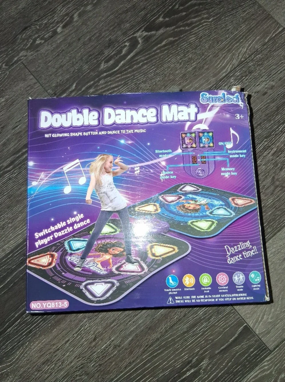 Double Dance Mat Interactive Game Pad - Purple by